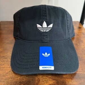 Adidas Women's Black Cap with White Logo
